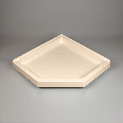 Mustee And Sons Durabase Neo Angle Shower Floor - 42" x 42" in Semi Gloss