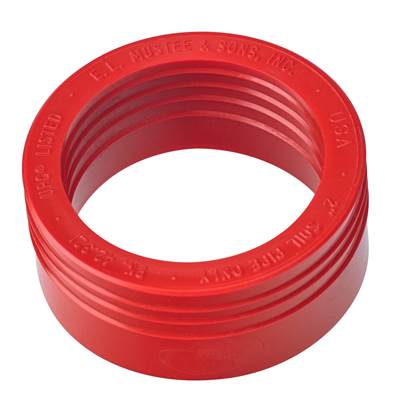 Mustee and Sons Drain Seal - 2" - Soil Pipe in Red