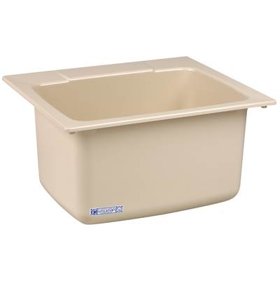 Mustee and Sons Utility Sink - 22" x 25" in Bone