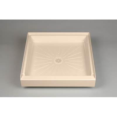 Mustee and Sons Durabase Shower Floor - 32'' x 32'' in Bone