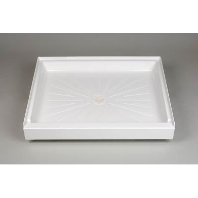 Mustee and Sons Durabase 34" x 42" Shower Base in White - Semi Gloss