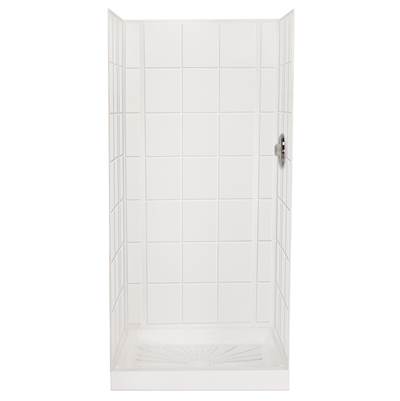 Mustee and Sons Durawall 30-32" x 60" Fiberglass Bathtub Wall in White - Semi Gloss