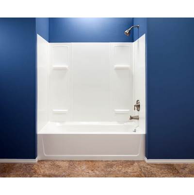 Mustee and Sons Durawall Bathtub Wall - White in Satin