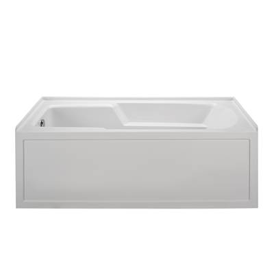 MTI Basics 60x30 Integral Skirted Air Bath - Integral Tile Flange - Right Drain in Biscuit