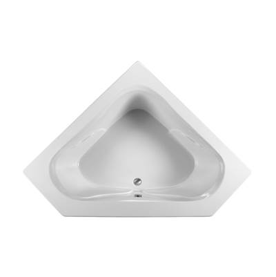 MTI Basics Corner Air Bath - 60" x 60" in Biscuit