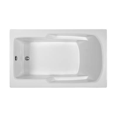 MTI Basics Drop In Whirlpool Bathtub - 60" x 36" in Biscuit