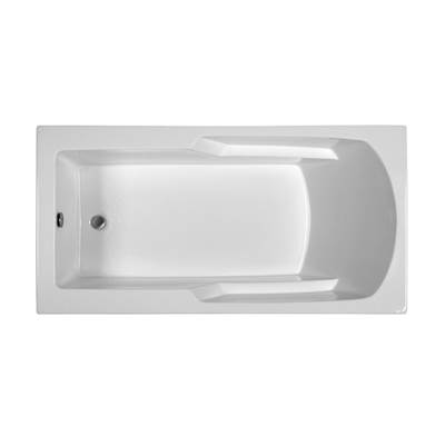 MTI Basics Drop In Whirlpool Bathtub - 66" x 34" in Biscuit