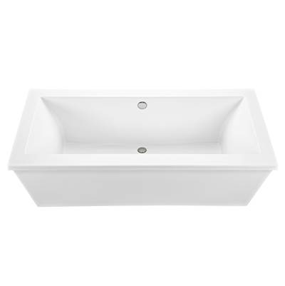 MTI Baths Andrea 10 Acrylic CXL® Freestanding Soaking Bath - 71.625" x 36" in White