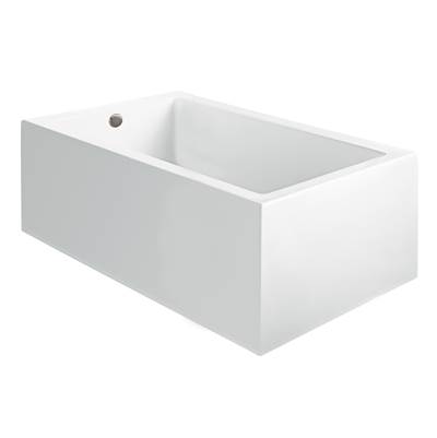 MTI Baths Andrea 12 Sculpted Freestanding Air Bath - 59.75" x 42" - 4-Side - Acrylic CXL® in White