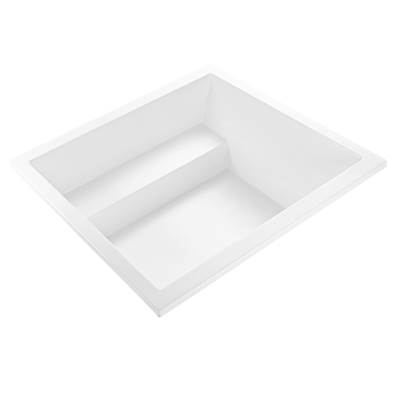 MTI Baths Kalia 3 Undermount Round Air Whirlpool Combo - 59.75"x59.75" - Acrylic CXL® in Biscuit