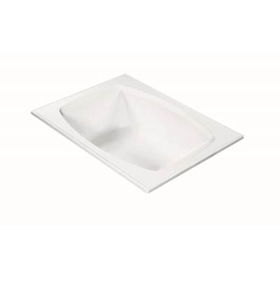 MTI Baths Shelby Drop-In Air Bathtub - 72" x 54" - DoloMatte® in Matte White