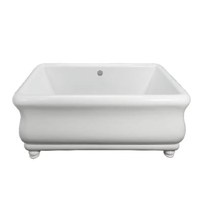 MTI Baths Parisian 1 with Bun Feet Sculpted Freestanding Soaker - 66" x 35.75" in White