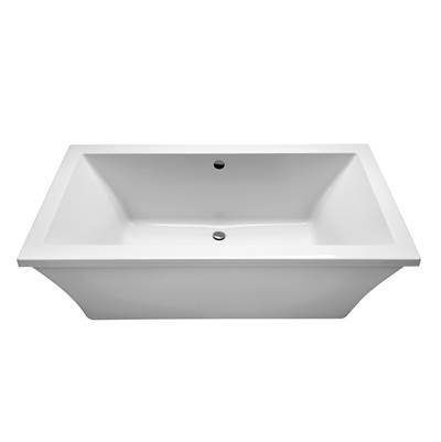 MTI Baths Andrea 24 Acrylic CXL® Freestanding Soaking Tub - 66x36 in White