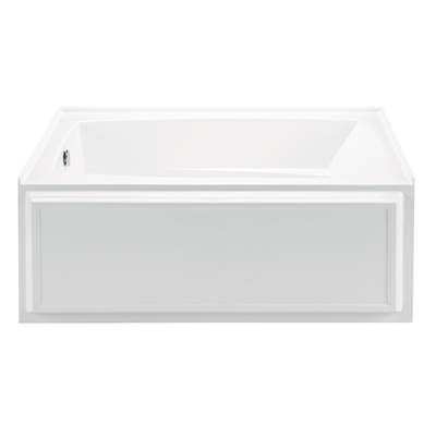 MTI Baths Wyndham 5 59.75x32 Alcove Bath - Left-Hand - Stream - Acrylic CXL® in Biscuit
