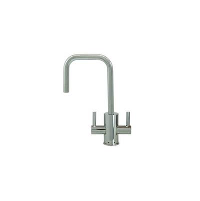 Mountain Plumbing Hot & Cold Water Faucet - Contemporary Round Body & Handles (90° Spout) in Polished Chrome