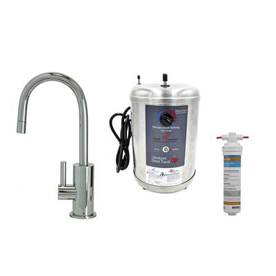Mountain Plumbing Hot Water Faucet - Contemporary Round Body - Complete System in Stainless Steel