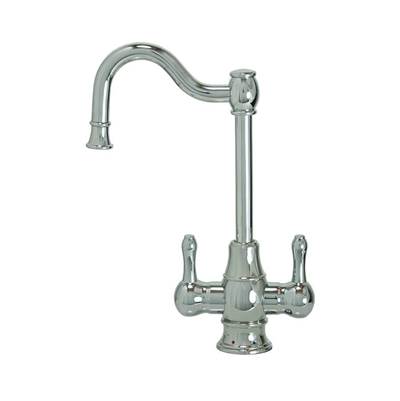 Mountain Plumbing Hot & Cold Water Faucet - Traditional Double Curved Body in Unlacquered Brass