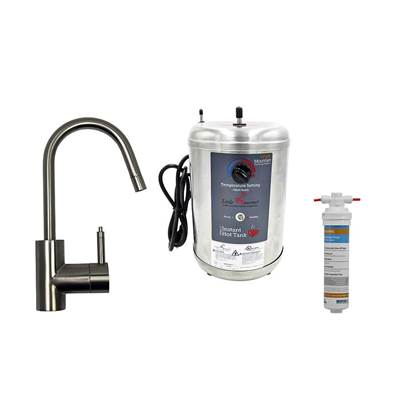 Mountain Plumbing Single Handle Hot and Cold Water Dispenser - Little Gourmet Premium Tank in Satin Gold