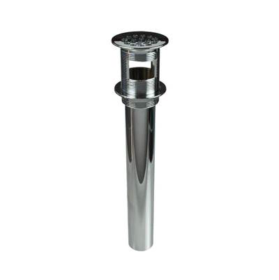 Mountain Plumbing Grid Drain - 20 Hole Brass - 8" Tailpiece with Overflow in Ice White