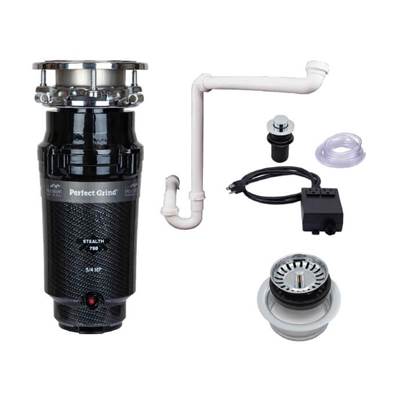 Mountain Plumbing Single Bowl Deluxe Kitchen Sink Package in Polished Nickel