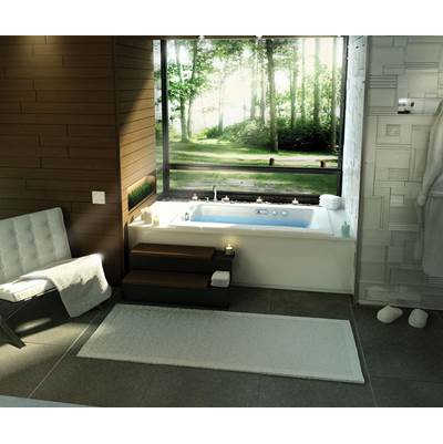 Maax Release Drop-In Air Bathtub - 6032 - Right-Hand Drain - Aerofeel in White