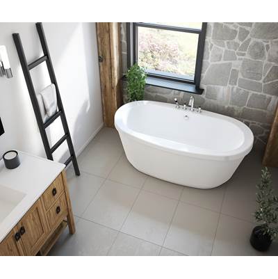 Maax Jazz Freestanding Soaking Bath - 66" x 36" Acrylic in White