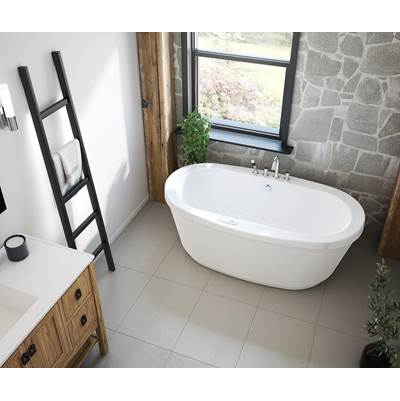 Maax Jazz Freestanding Soaking Bath - 66" x 36" Aerofeel Acrylic in White