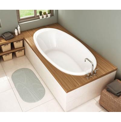 Maax Saturna Drop-In Air Bathtub - 7236 - End Drain - Aeroeffect in White