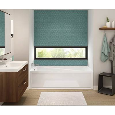 Maax Exhibit IFS 7242 Alcove Whirlpool & Air Bath - Right Drain in White