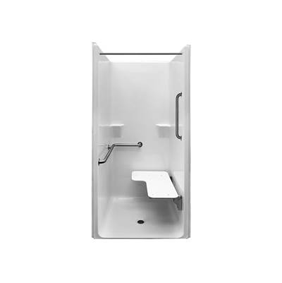 Maax QSI One-Piece Shower - 0.625" RRF in White