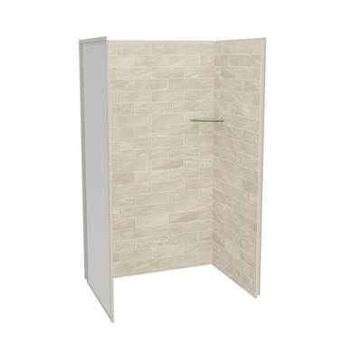 Maax Utile 4836 Alcove Shower Wall - Three-Piece in Organik - Loam