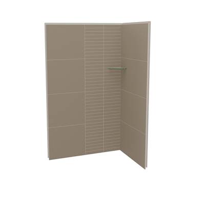 Maax Utile 4832 Corner Shower Wall - Two-Piece in Erosion - Taupe