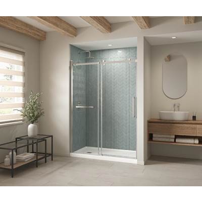 Maax B3Square 6030 Alcove Shower Base - Right-Hand Drain - Anti-Slip in White