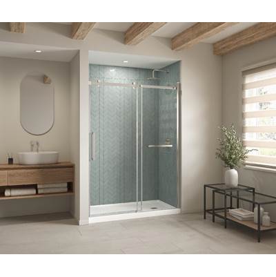 Maax B3Square 6034 Shower Base - Alcove - Right-Hand Drain - Anti-Slip in White