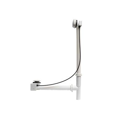 Maax Rotary Turn Cable-Operated Waste and Overflow - 33'' Cable - Complete Kit in White