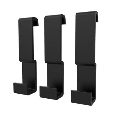 Maax Manhattan Small Hooks - Pack of 3 in Matte Black