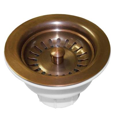 Native Trails Sink Drain Basket Strainer - 3.5" in Solid Copper