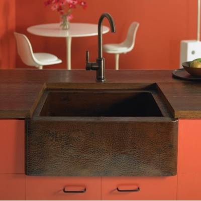 Native Trails Cabana - Antique Undermount Bar Sink in Antique Copper