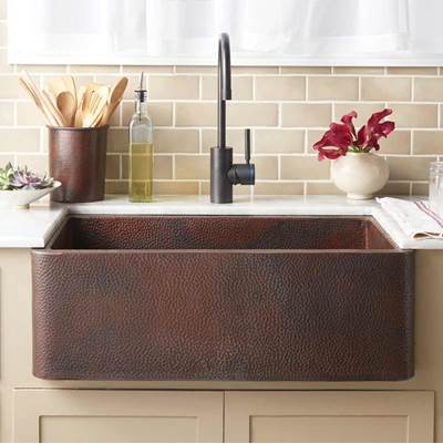 Native Trails Copper Kitchen Sinks - Farmhouse 30 in Antique Copper