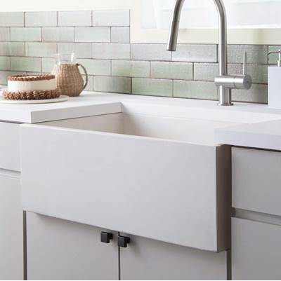 Native Trails NativeStone Kitchen Sinks - Farmhouse 3018 in Pearl