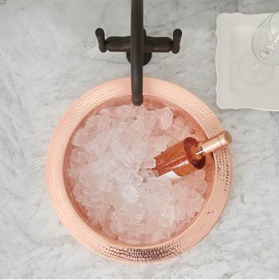 Native Trails Mojito Drop-In Bar Sink in Polished Copper