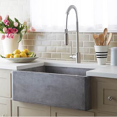 Native Trails NativeStone Kitchen Sinks - Farmhouse 3018 in Ash