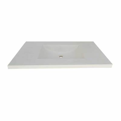 Native Trails Palomar 30" NativeStone Vanity Top - 8" Widespread Cutout in Pearl