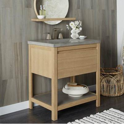 Native Trails Solace 30" Sunrise Oak Vanity Combo - Palomar Top in Ash