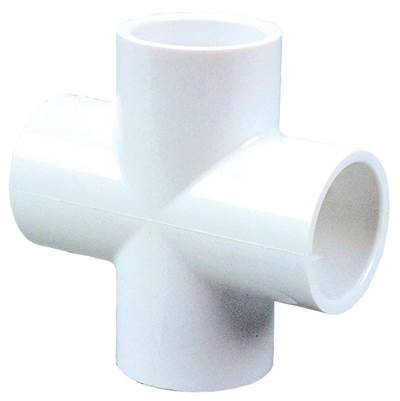 Nibco 420 Slip Cross - 1" - Schedule 40 in White