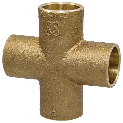 Nibco 735-LF Cross - 1/2" - CxCxCxC in Cast Bronze