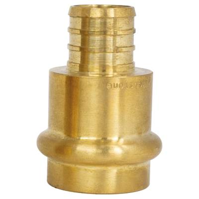 Nibco 1 1/2" Press x F1807 PEX Transition Coupling - Lead-Free in Brass