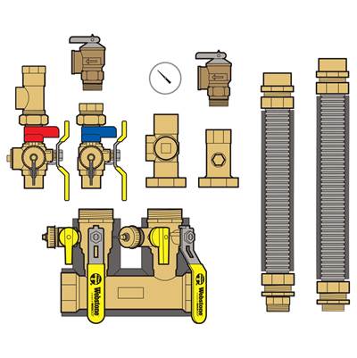 Nibco H-4FK5-CH 1 1/4" FIP x 1" Complete Kit