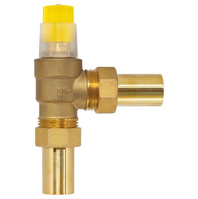 Nibco Radiator Valve - 1" Sweat - Angle Differential Pressure Bypass