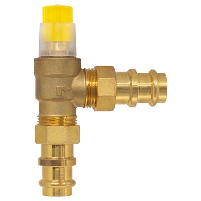 Nibco Radiator Valve - 3/4" Press - Angle Differential Pressure Bypass